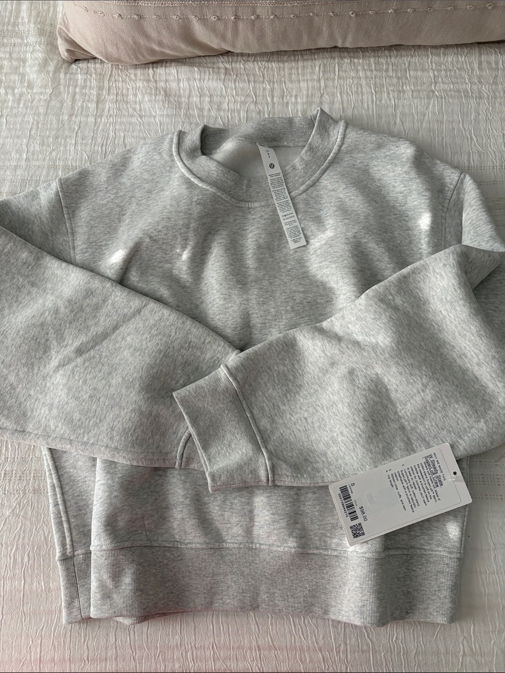 Lululemon W steady state super soft crew- Light Gray